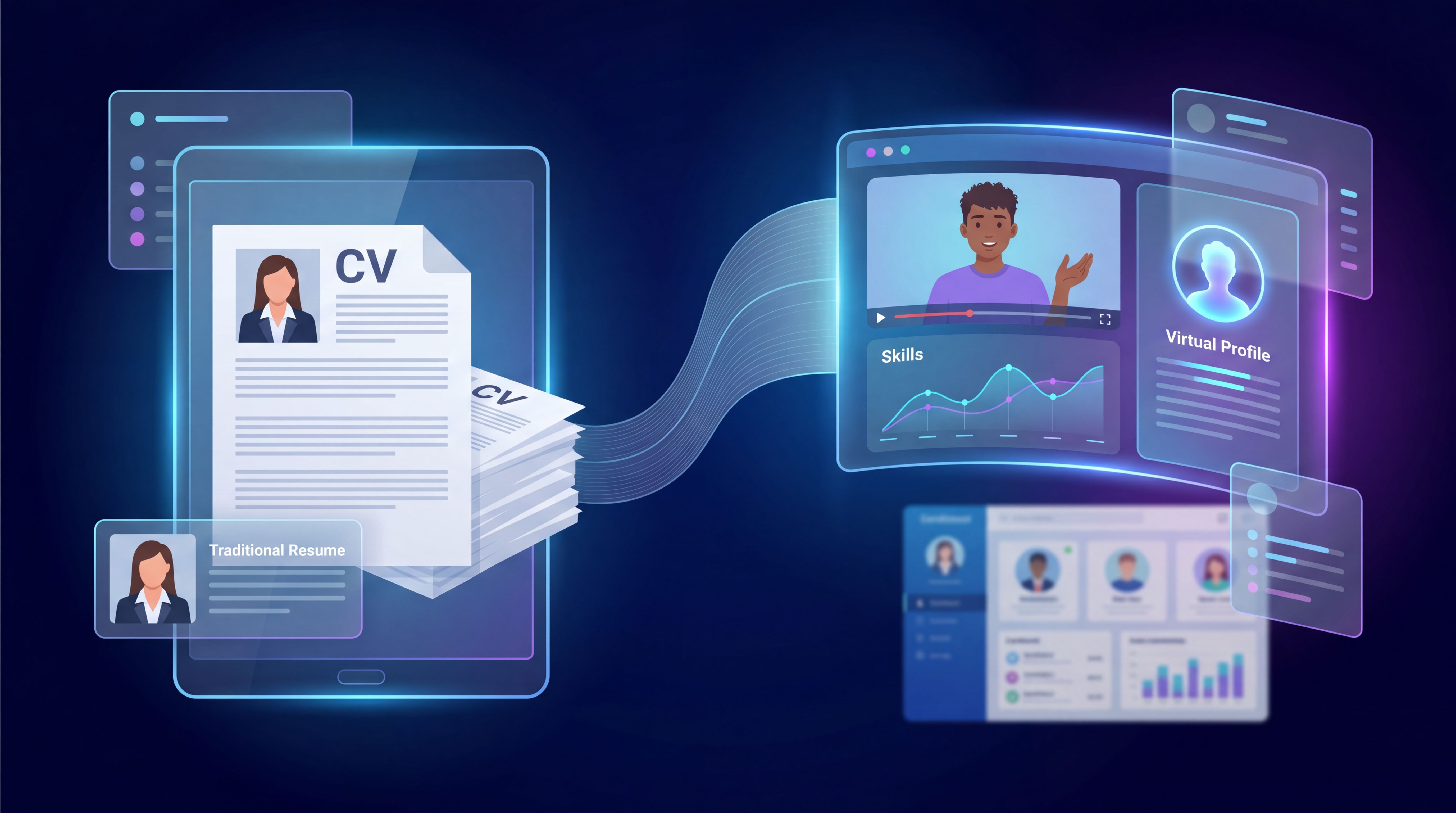 Comparison of PDF resume builders and a modern virtual CV profile
