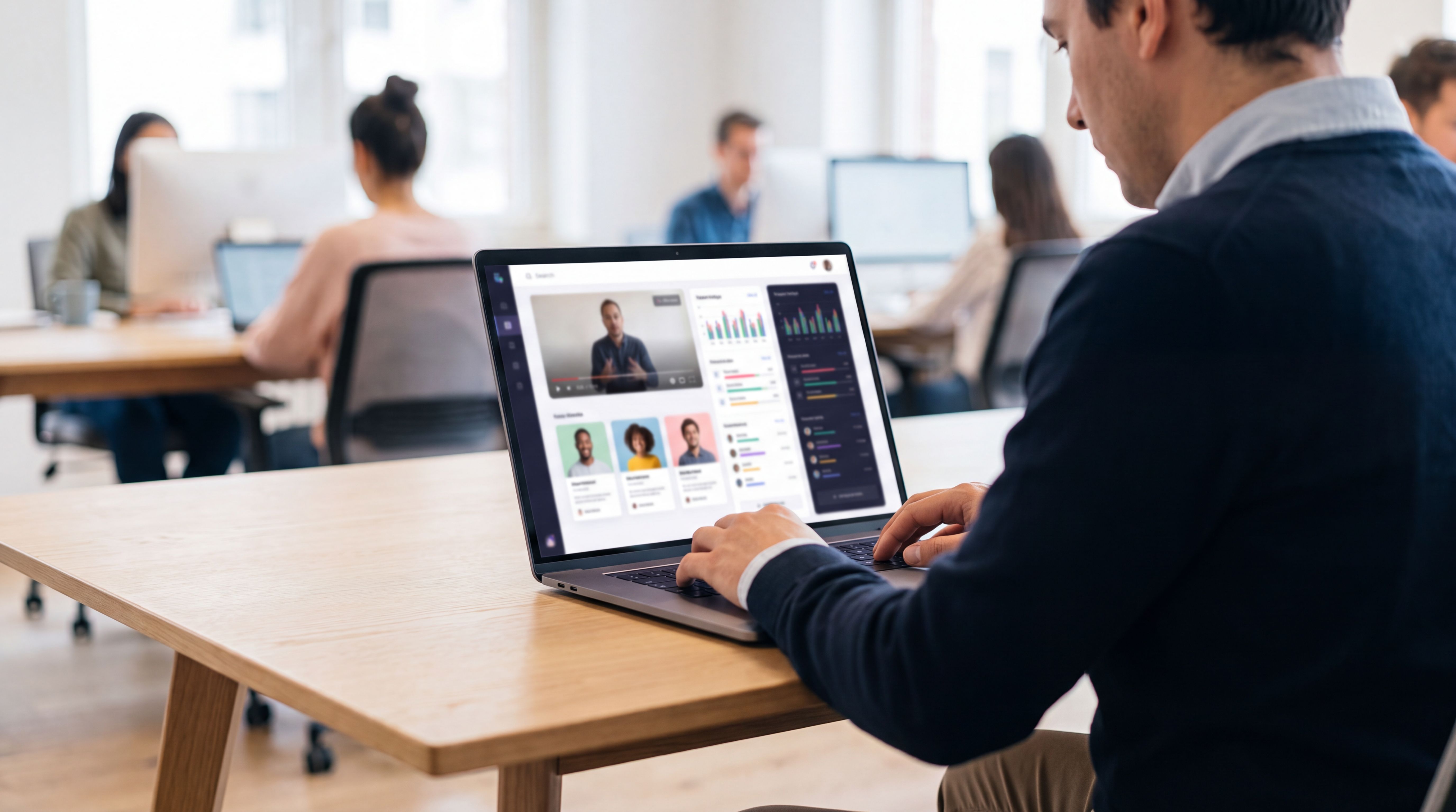 Job seeker comparing AI resume builders and a virtual CV profile