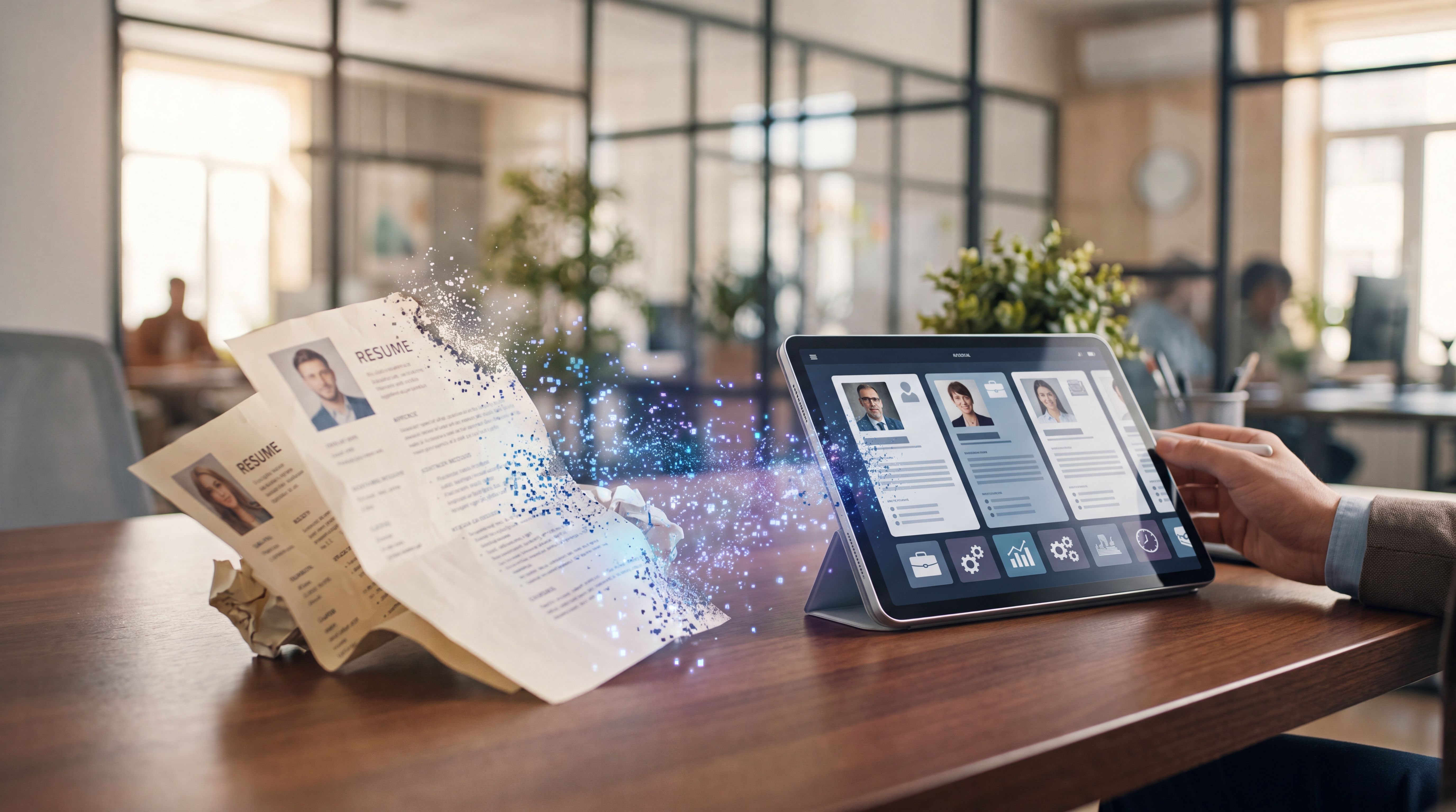 Paper resumes turning into digital candidate profiles