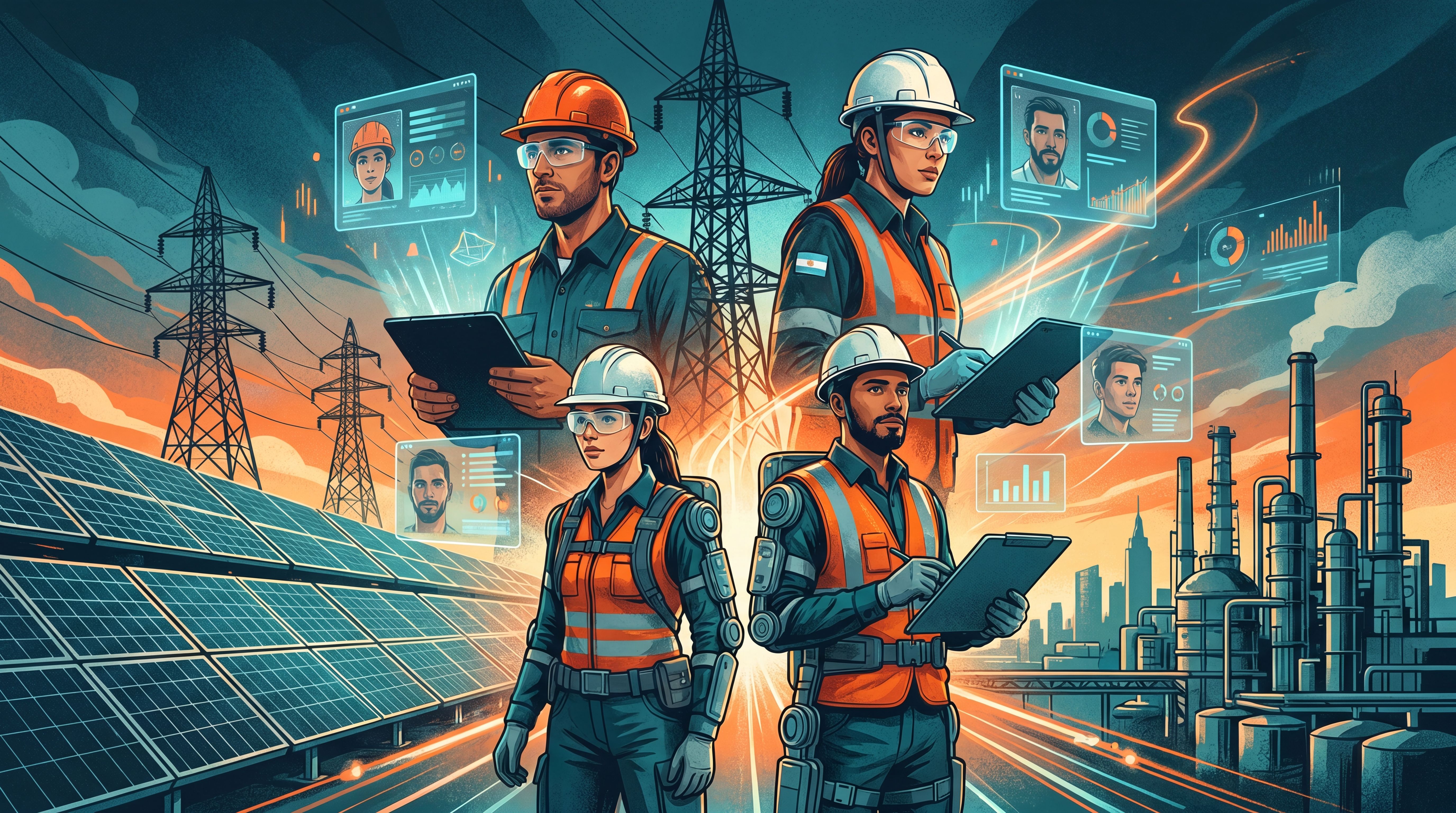Talento técnico y perfiles digitales en el sector energético argentino