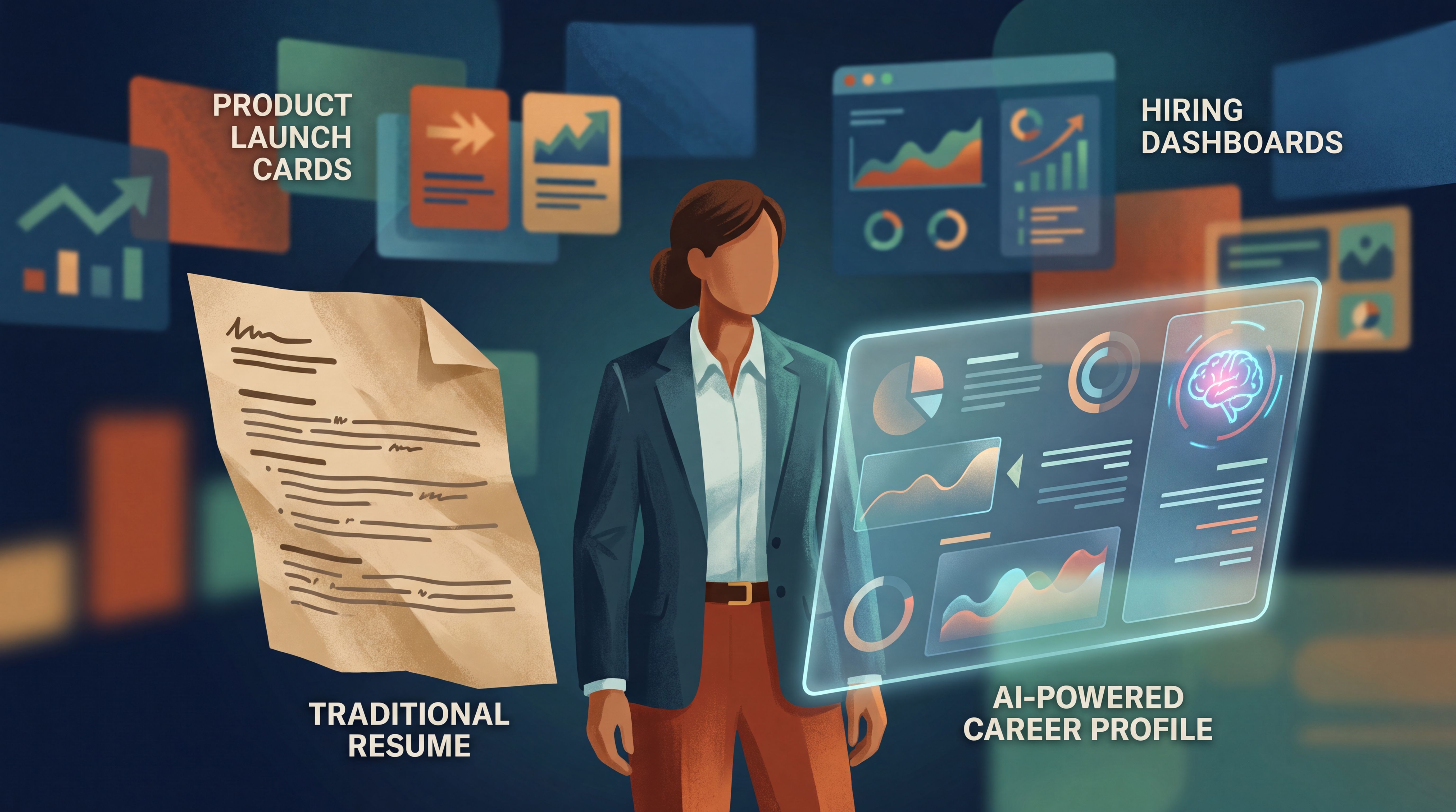 AI resume builder tools compared with digital career profiles