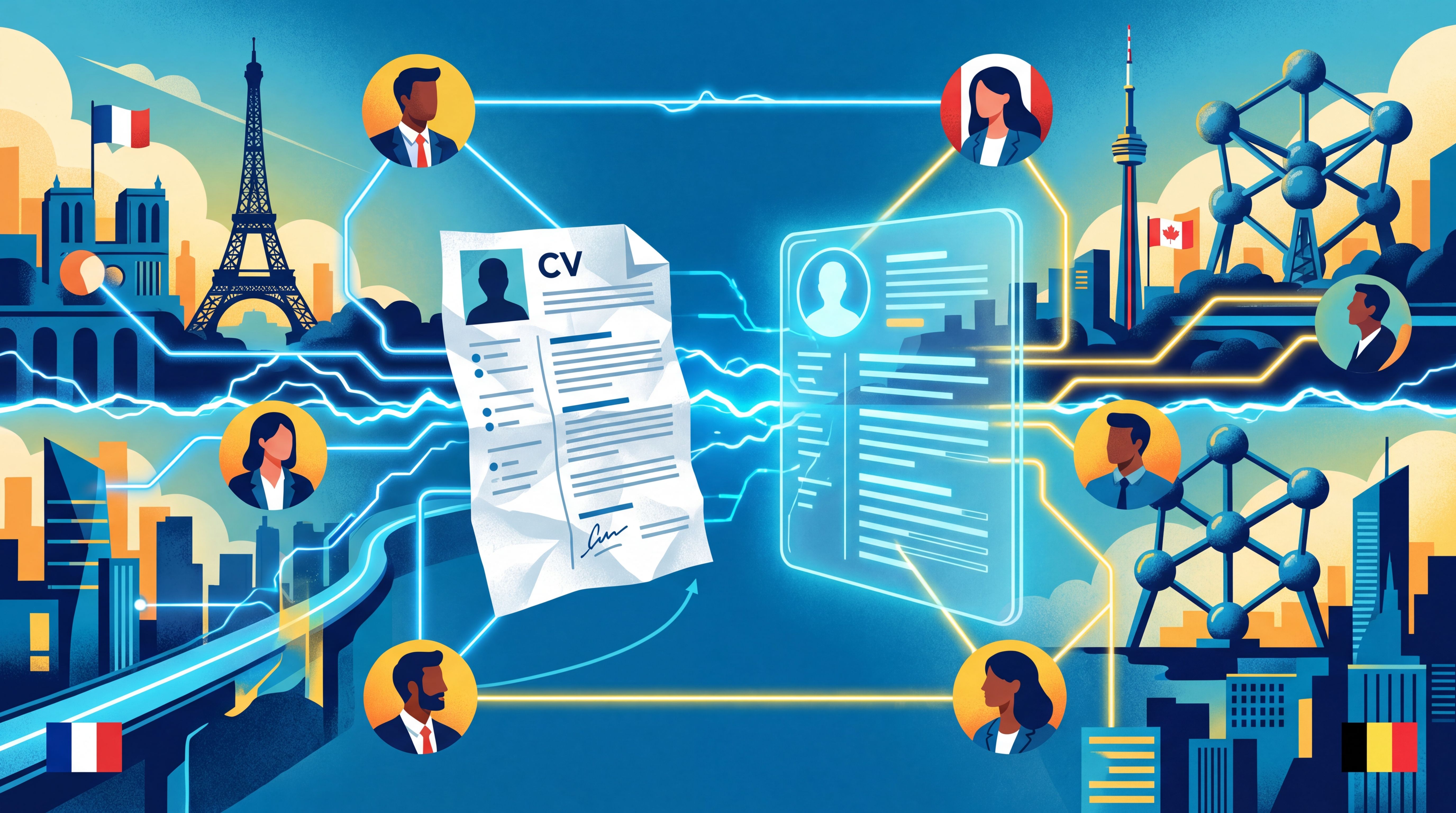 CV papier transformé en profil numérique pour un recrutement plus intelligent