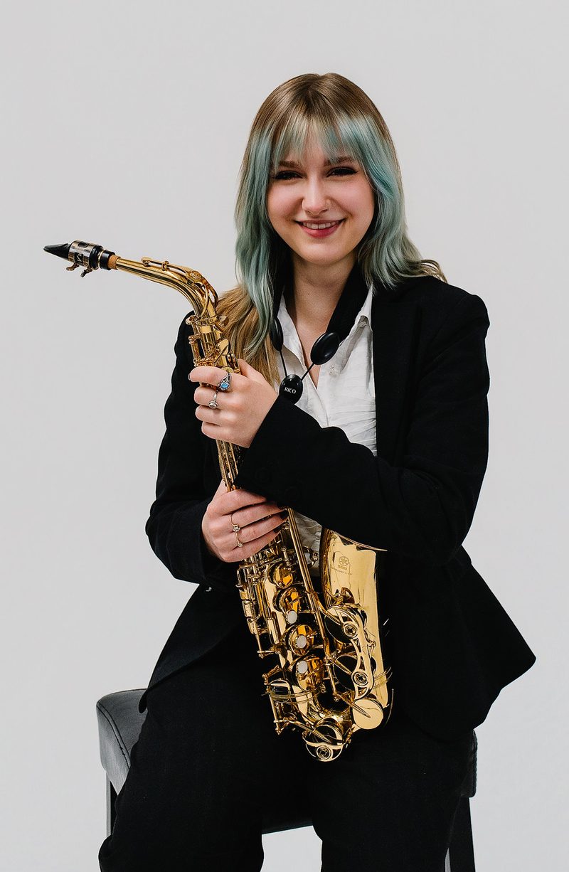 saxophone headshot