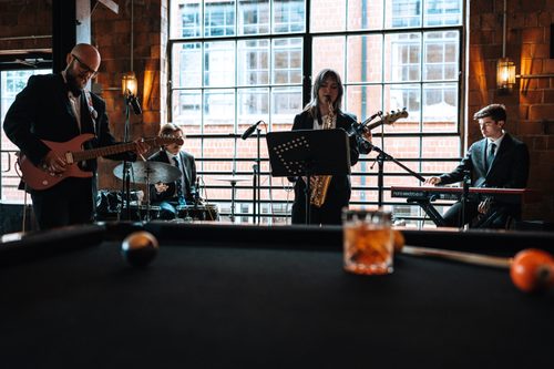 JJ Band at a corporate event