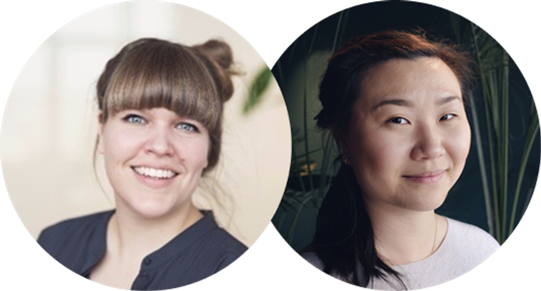 Portrettbilder av Ingvild og Hilde