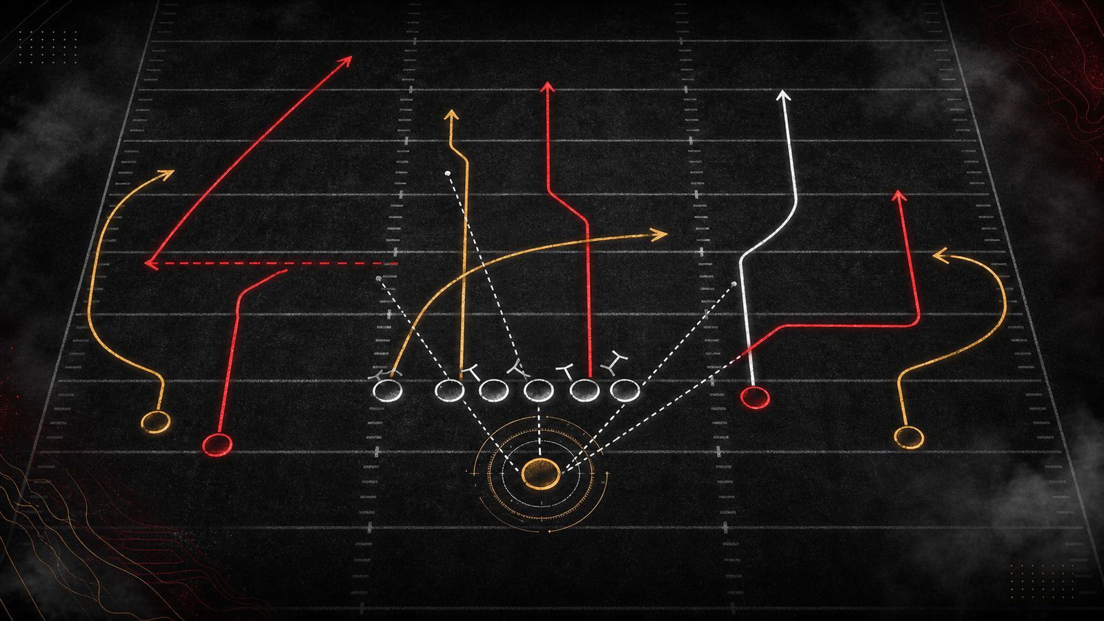 Playbook-style route diagram supporting brock purdy receivers.