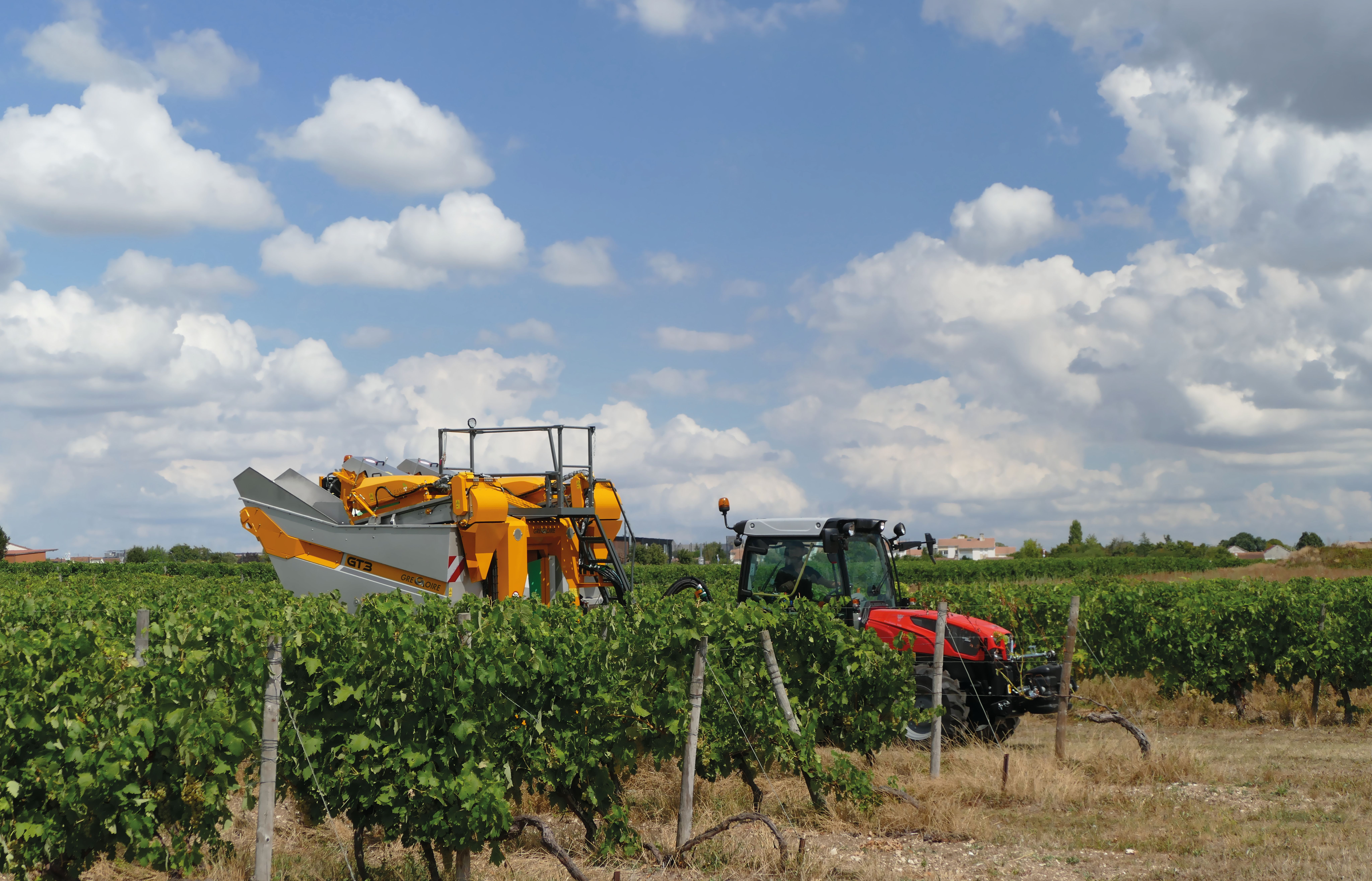 Gregoire Trailed Grape Harvester by Kirkland UK