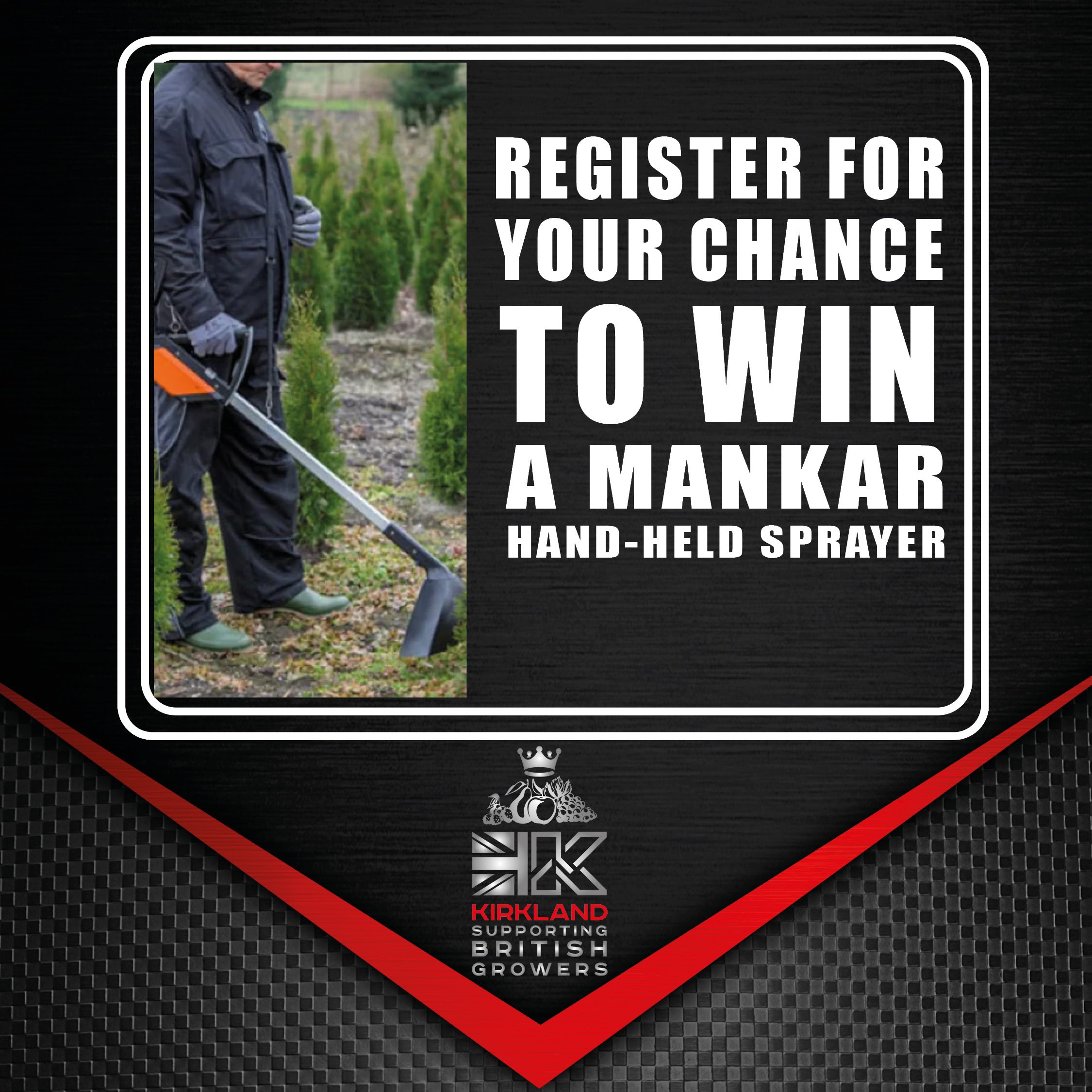 Win a MANKAR Sprayer- register your interest today. 