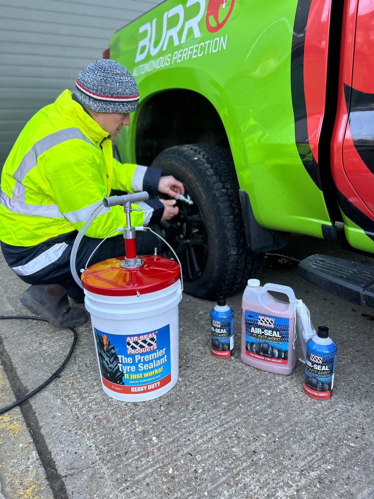 Puncture proof Tyres AIR SEAL by KIRKLAND UK