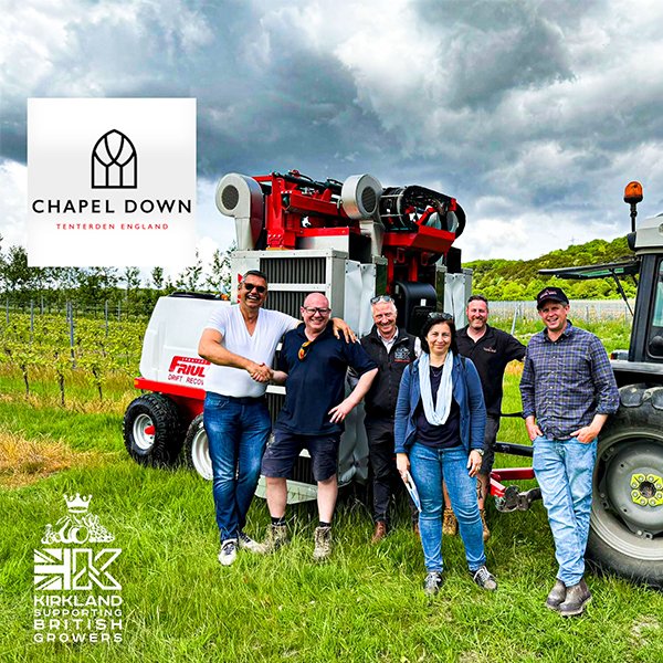 Delivery of the FRIULI Drift Recovery sprayer to Chapel Down Vineyard, Delivered by Kirkland UK 