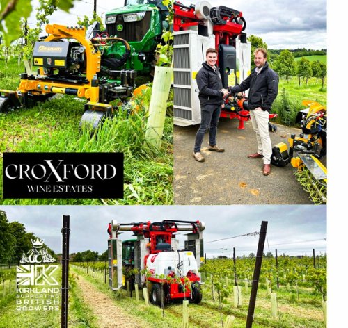 Kirkland UK delivery vineyard machinery to Croxford Wine Estate