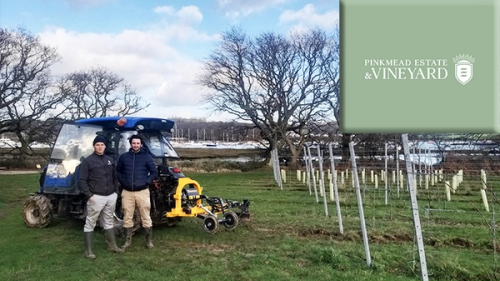 Pinkmead Estate & Vineyard take delivery of their Orizzonti Cultivator from Kirkland UK