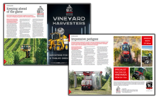 Vineyard Equipment Article about Kirkland UK