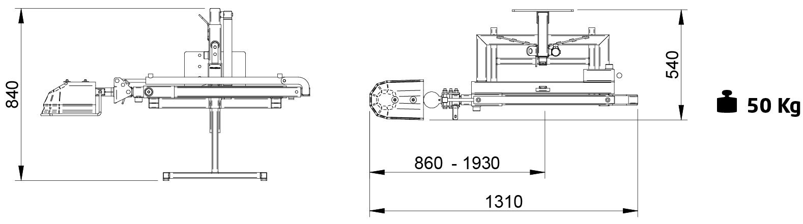 Orizzonti Mounted Weeding Bar