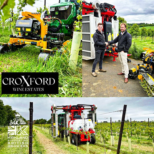 Croxford Wine Estate VINEAYRD MACHINERY  delivery by Kirkland UK