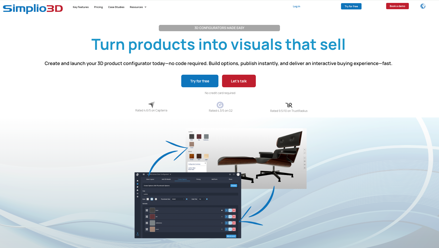 Simplio3D entry-level 3D product configurator