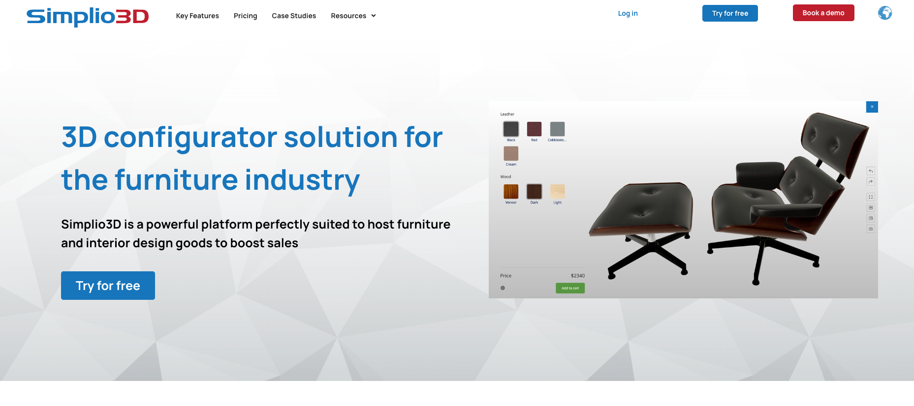 Simplio3D entry-level furniture configurator
