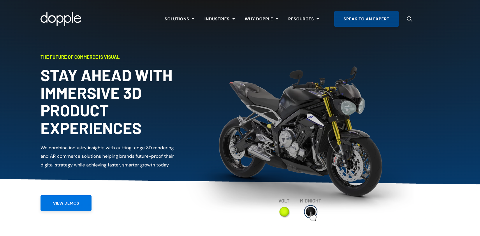 Dopple 3D product configurator for ecommerce brands