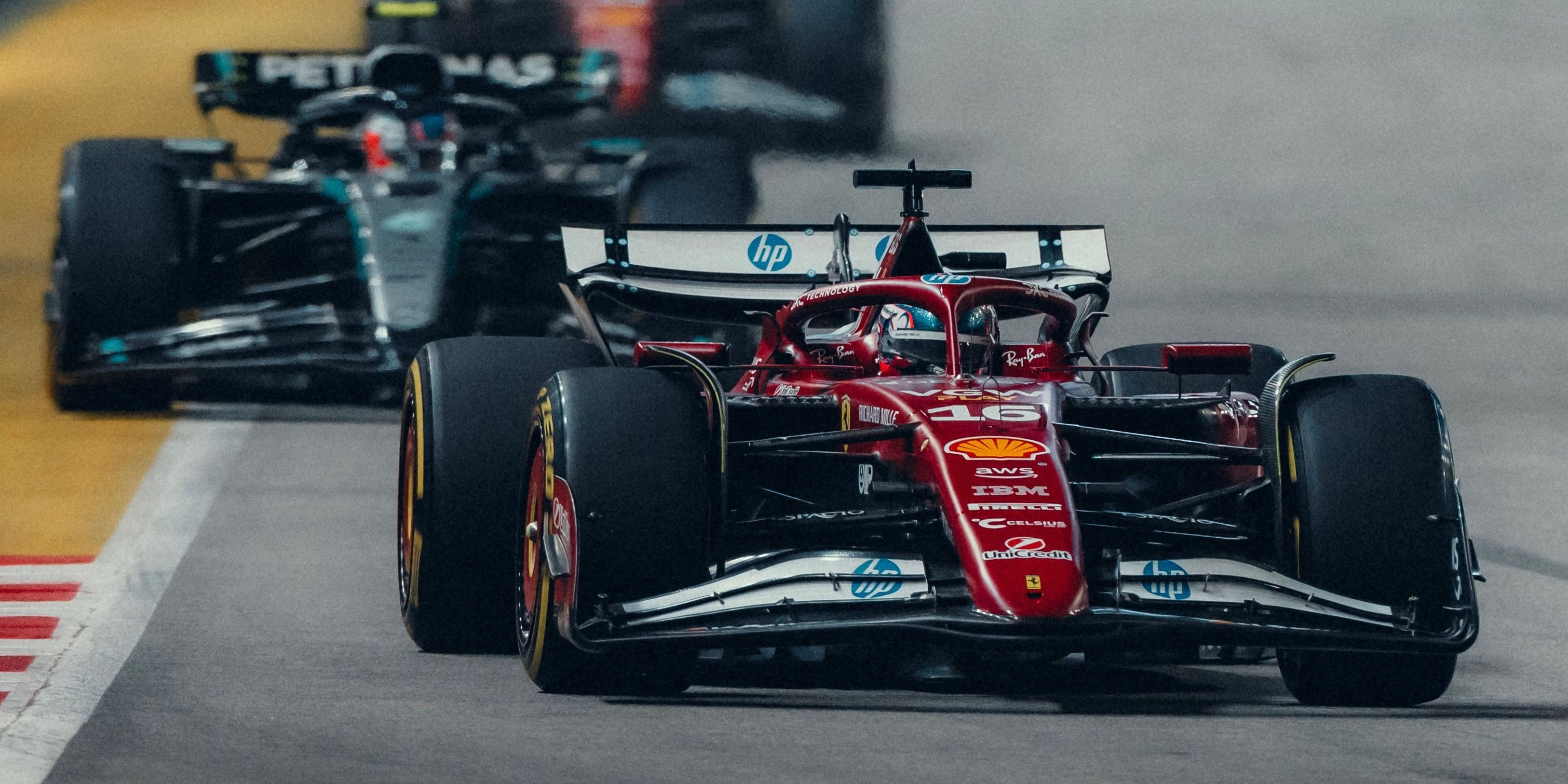Ferrari Mercedes Singapore