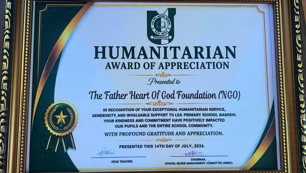 award certificate
