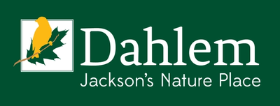 Dahlem Center logo featuring a green background and an icon of a bird on a twig