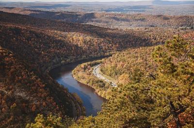 an aerial shot of the pennsylvania landscape
