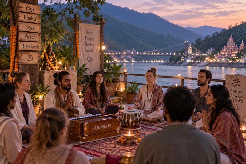 Devotional music healing and meditation experience in Rishikesh
