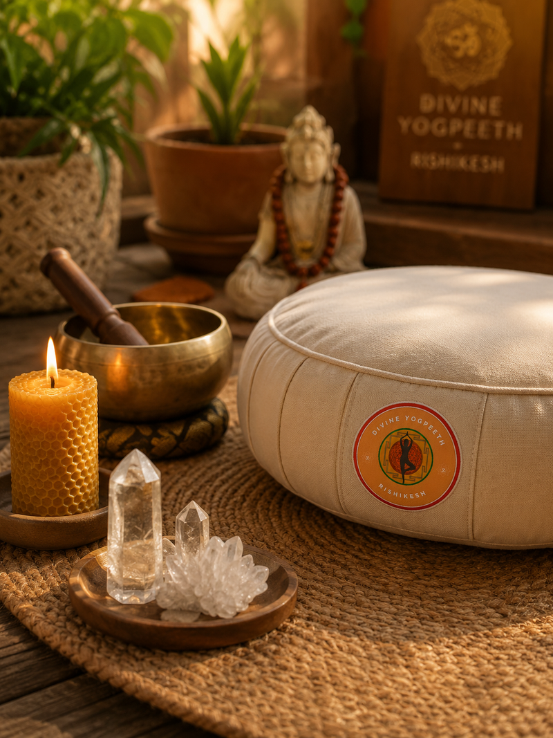 Setting up a calm, quiet space for energy healing and basic chakra balancing.