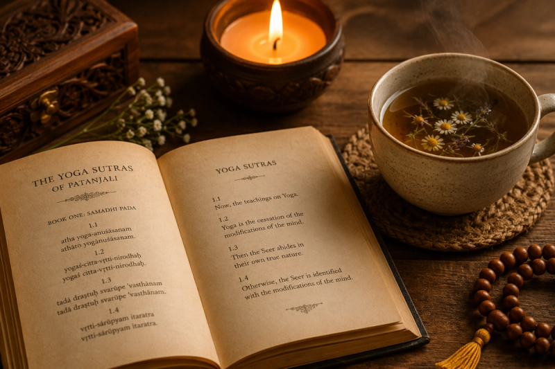Ancient texts revealing yoga philosophy modern practice importance for daily living.