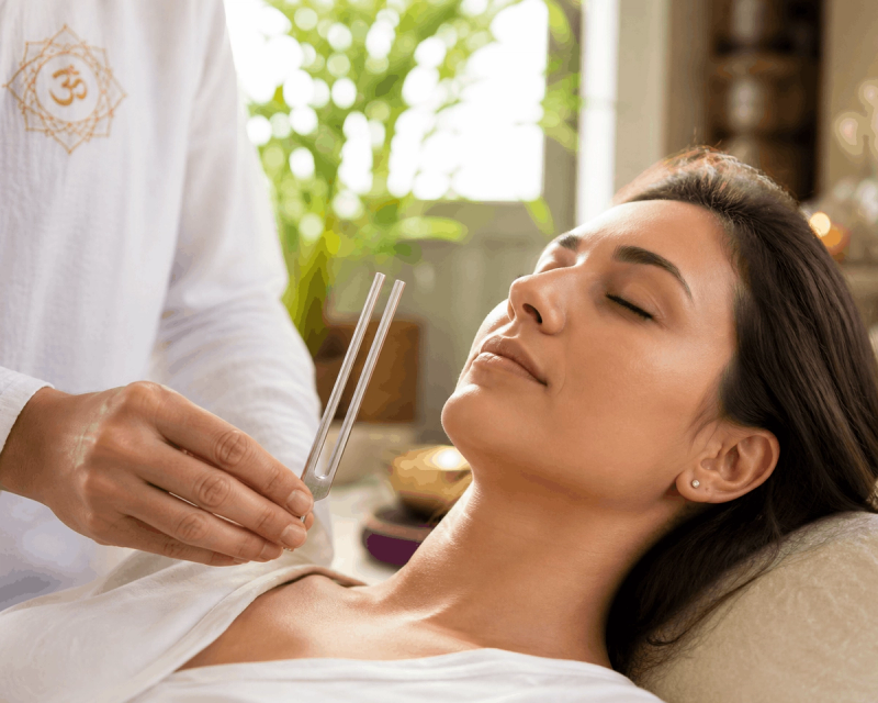 Exploring vibrational healing techniques for physical relaxation and stress relief.