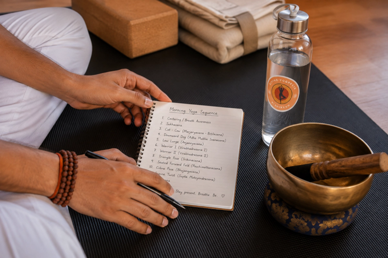 Preparing a sequence to relieve teaching first yoga class tips nervousness