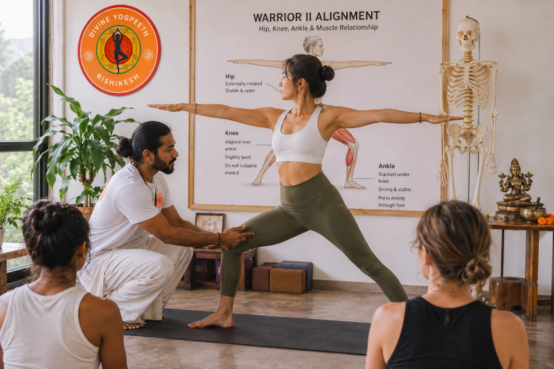 Yoga anatomy alignment teacher training in Tapovan Rishikesh