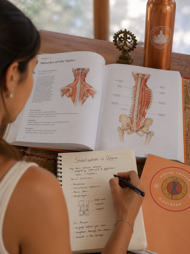 Studying functional anatomy for 200 hour YTT curriculum subjects