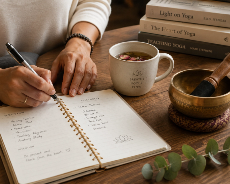 Planning a yoga teacher career and organizing classes in India.