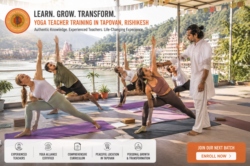100 hour YTT in Rishikesh for aspiring yoga teachers