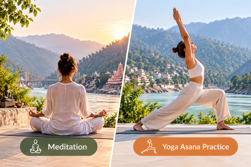 Mindfulness retreat and yoga retreat practices in Rishikesh