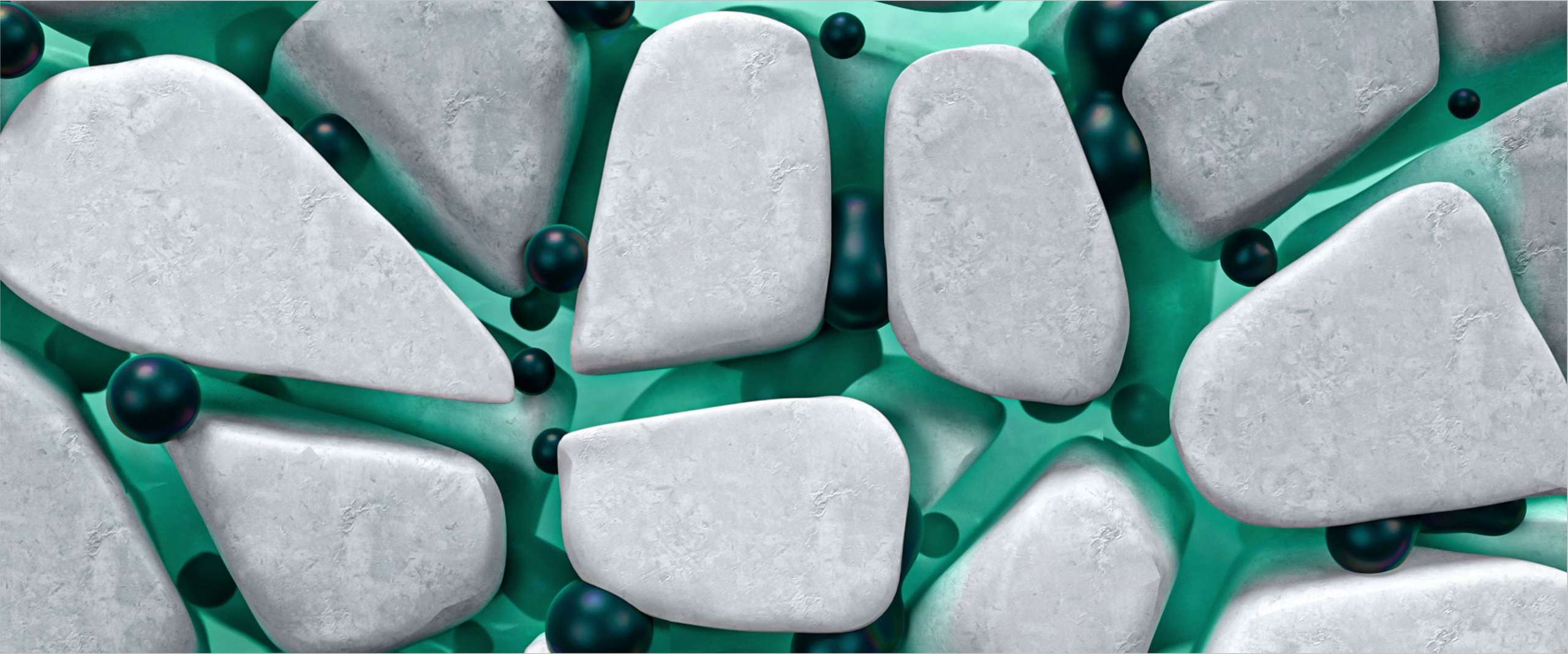 render of oil droplets