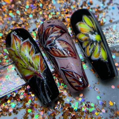 French automne nail art