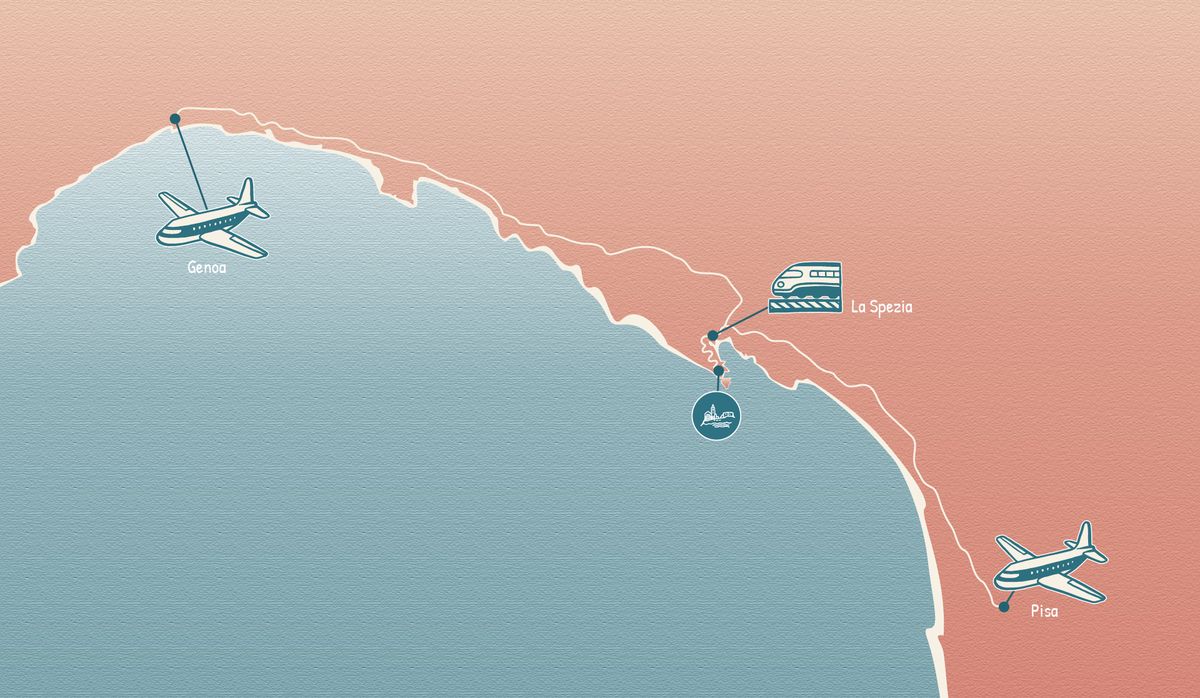 Map of the Gulf of Portovenere