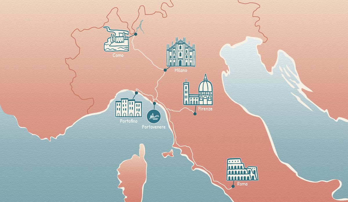 Map of the Gulf of Portovenere