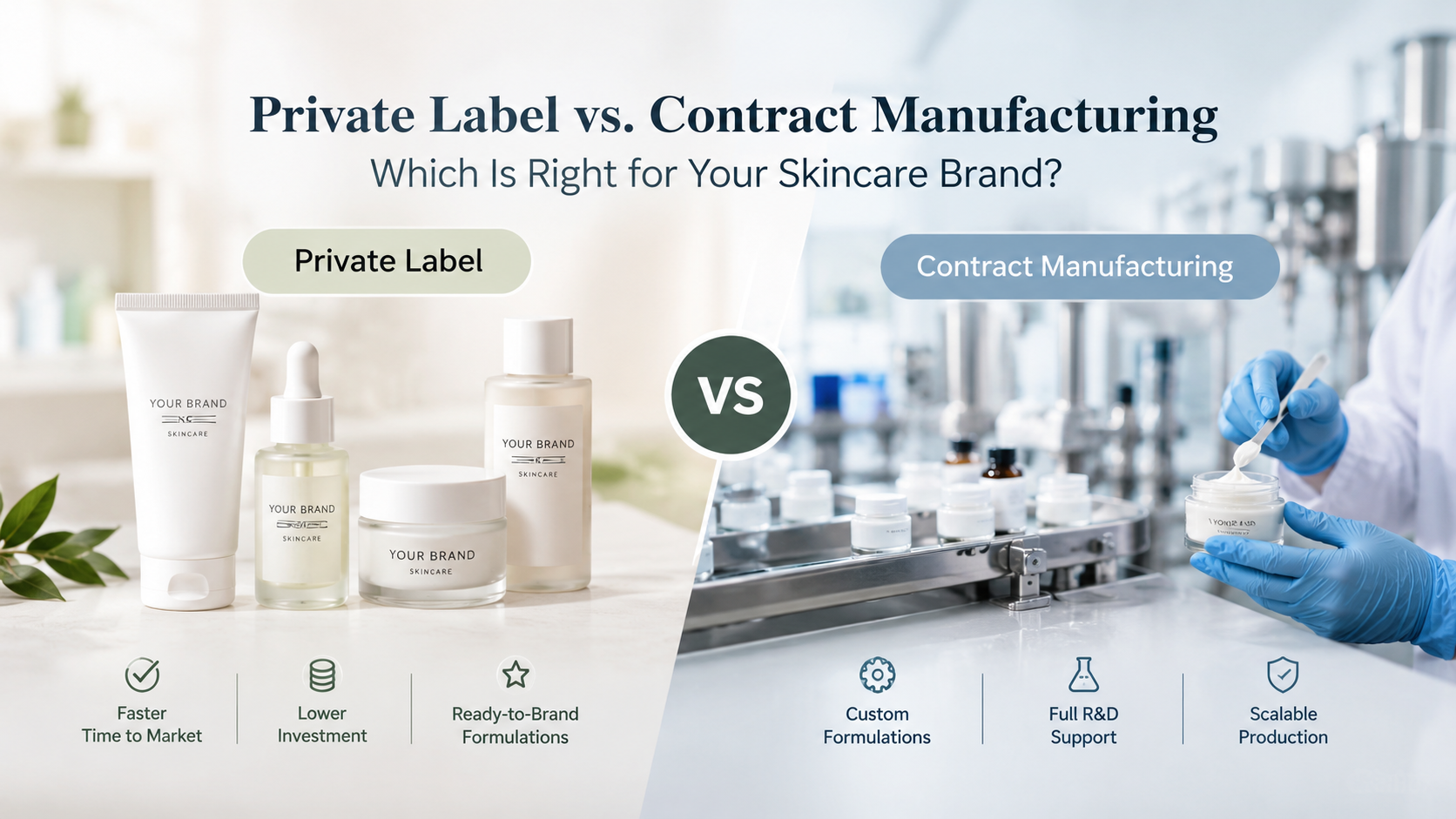 Private Label vs Contract Manufacturing 