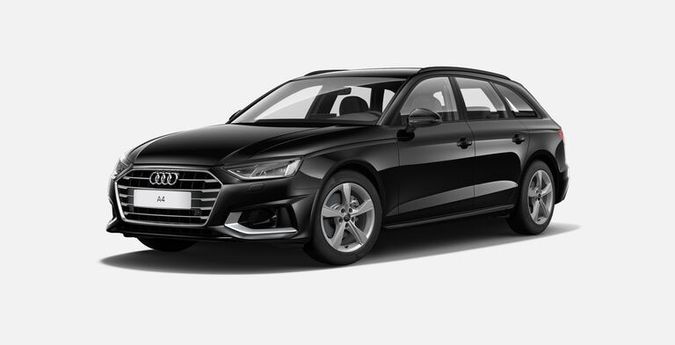 Bilde av en sort audi A4