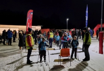 Start på barneskirenn. Foto: Tord Berntsen