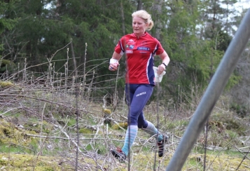 Bilde fra juli 2024 da Birgitte Husebye løp inn til en andreplass i fredagens løp i svenske 5-Dagars. Foto: Fredriksstad Blad