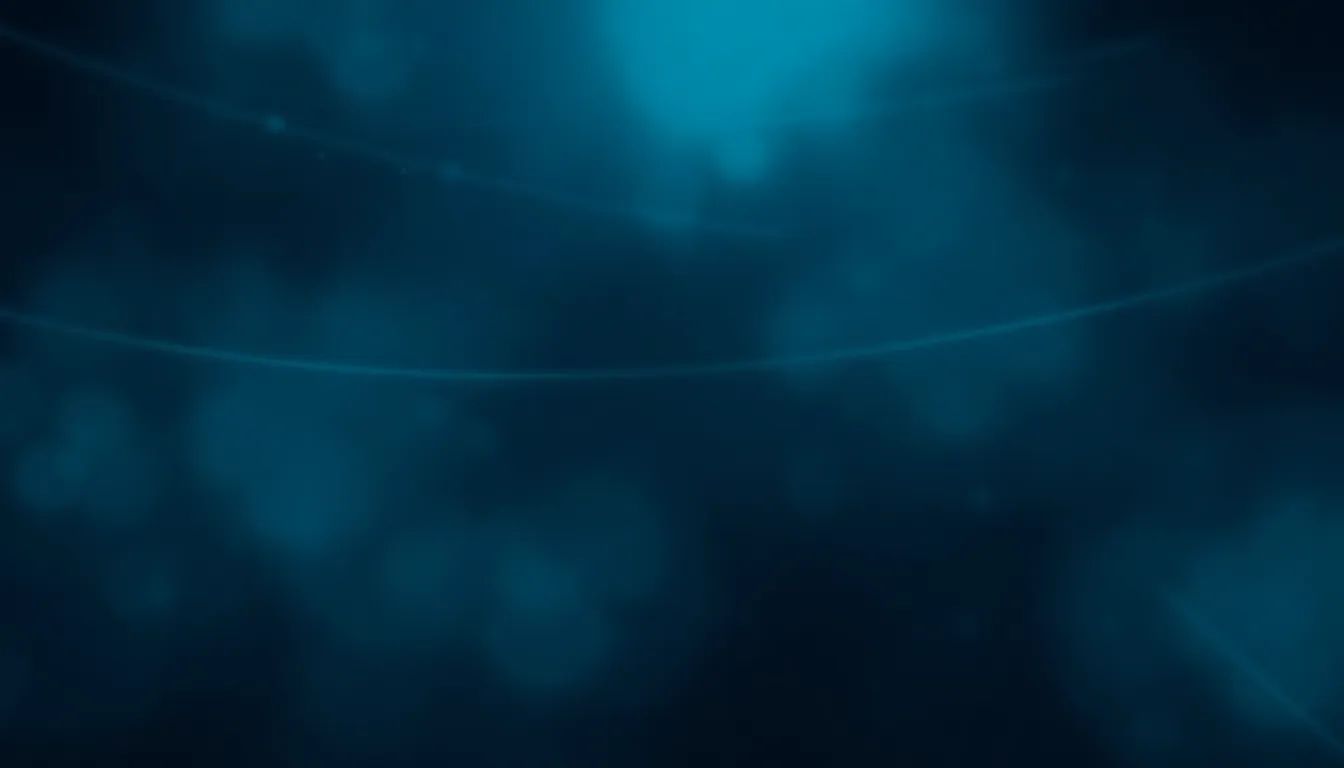 Atmospheric deep navy and charcoal gradient with soft electric teal light streaks and bokeh, representing airflow and heat dissipation through fabric