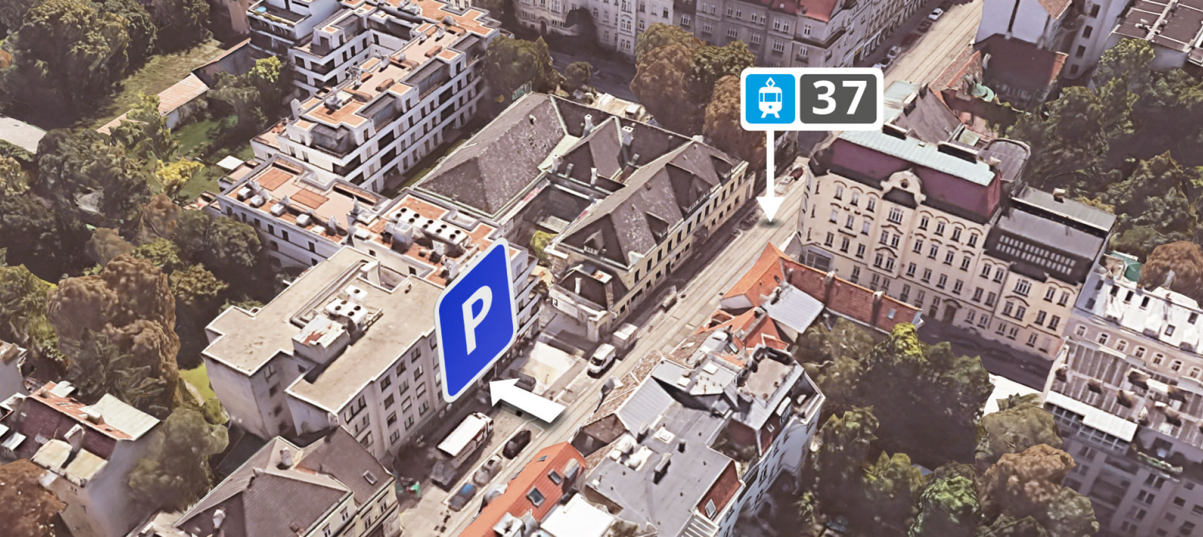 Location plan for Casino Zögernitz