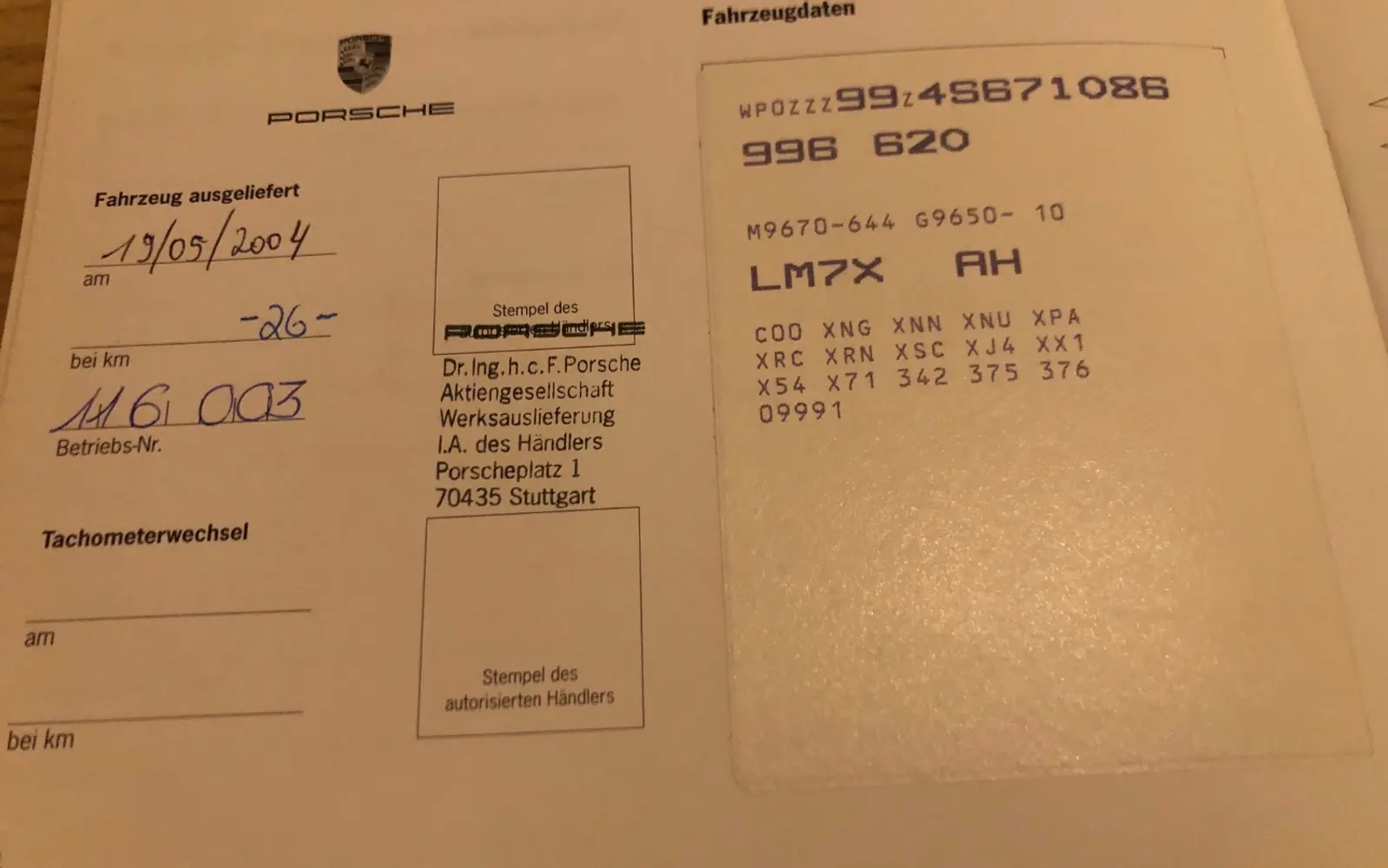 Porsche Turbo (S uitgevoerd vanaf fabriek)