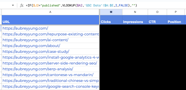 Use VLOOKUP in Google Sheets