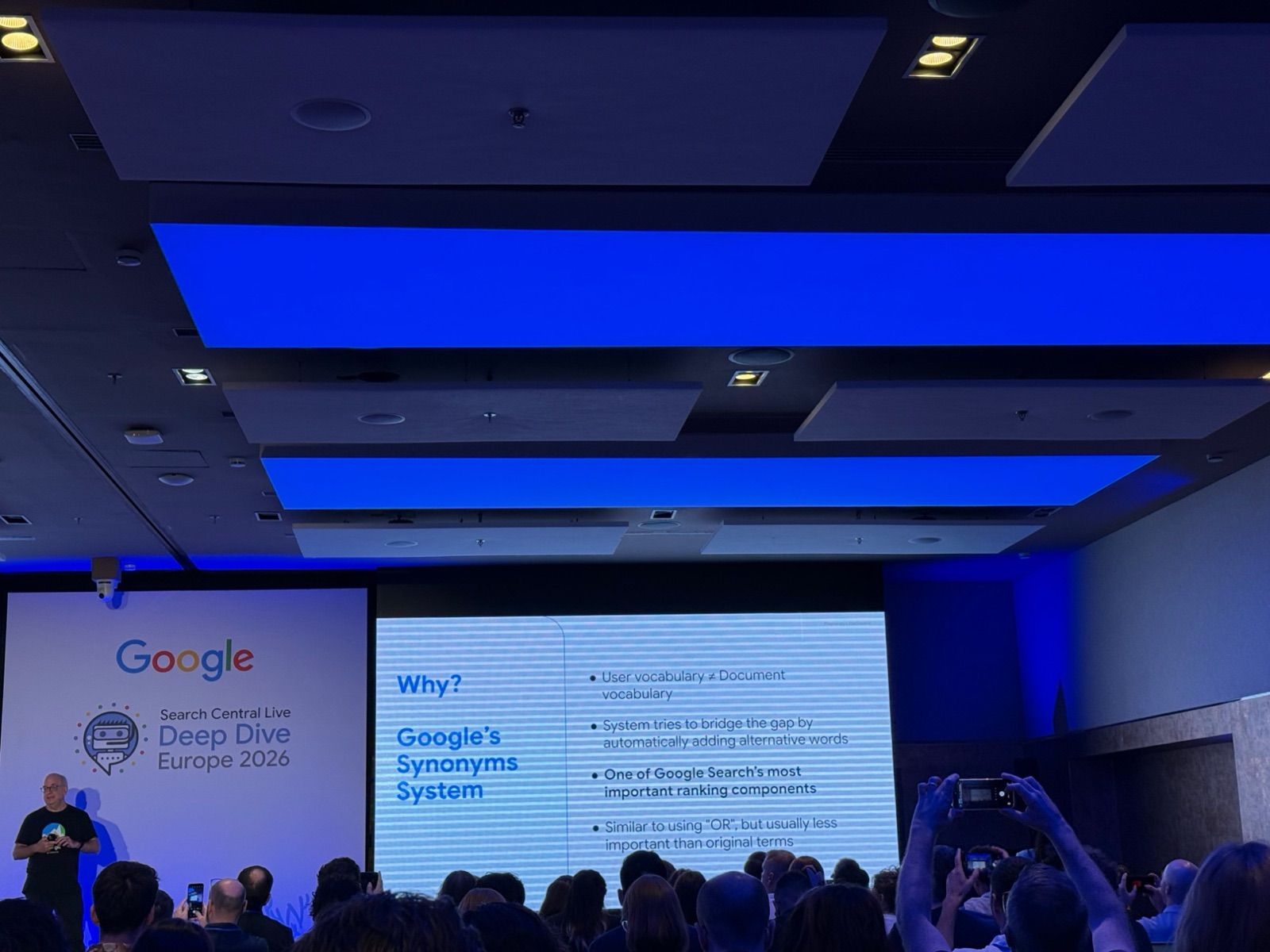 Google slide explaining why Google's synonyms system exists