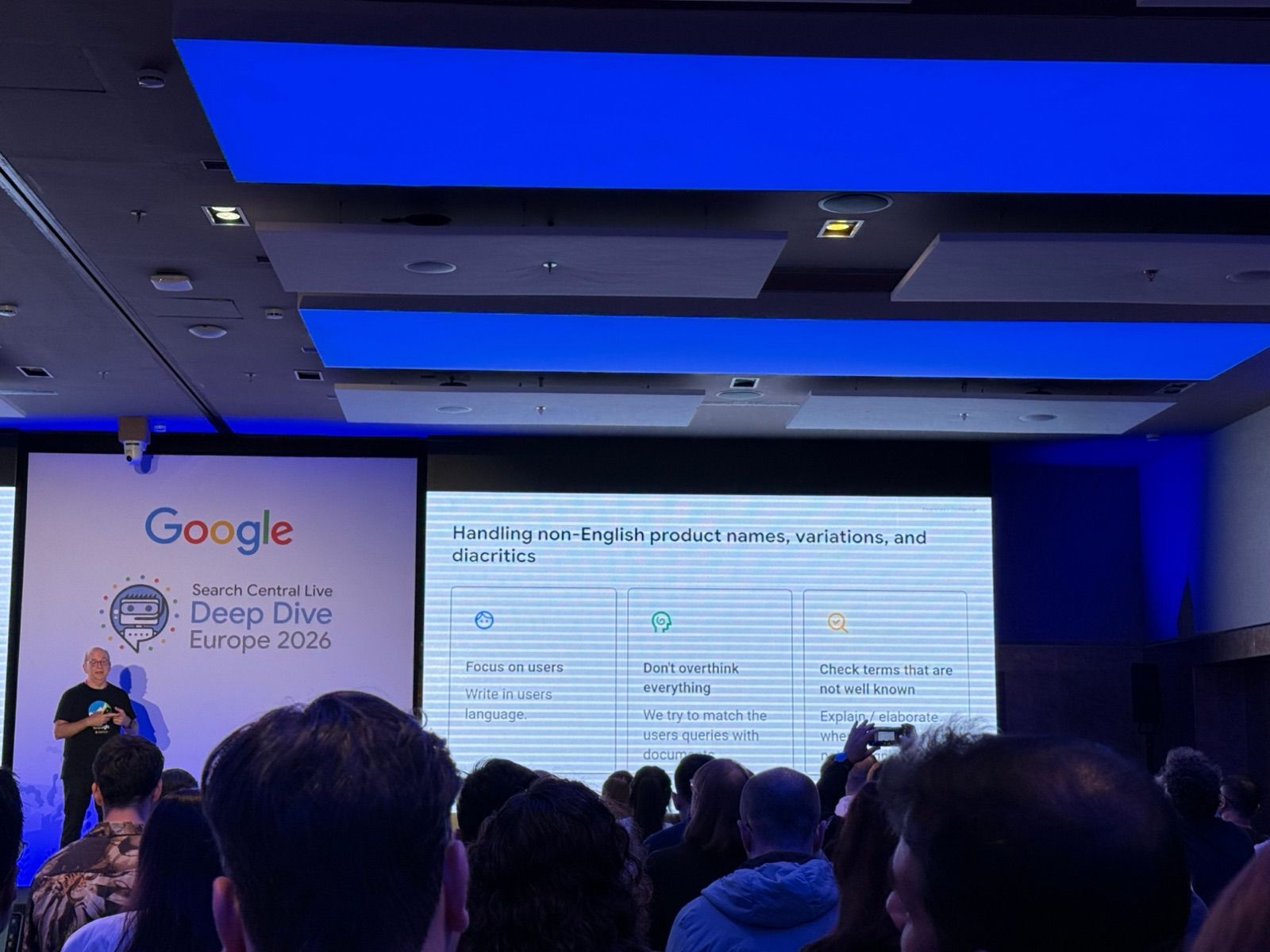 Google slide on handling non-English product names, variations and diacritics